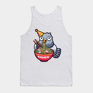 Birthday Pigeon With Ramen Tank Top